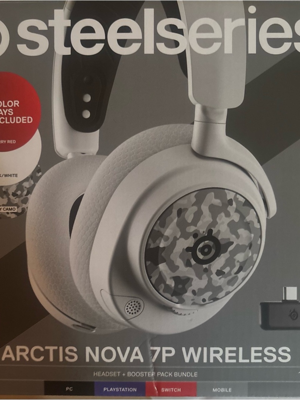 SteelSeries Arctic Nova 7P Wireless Headset - White Camo